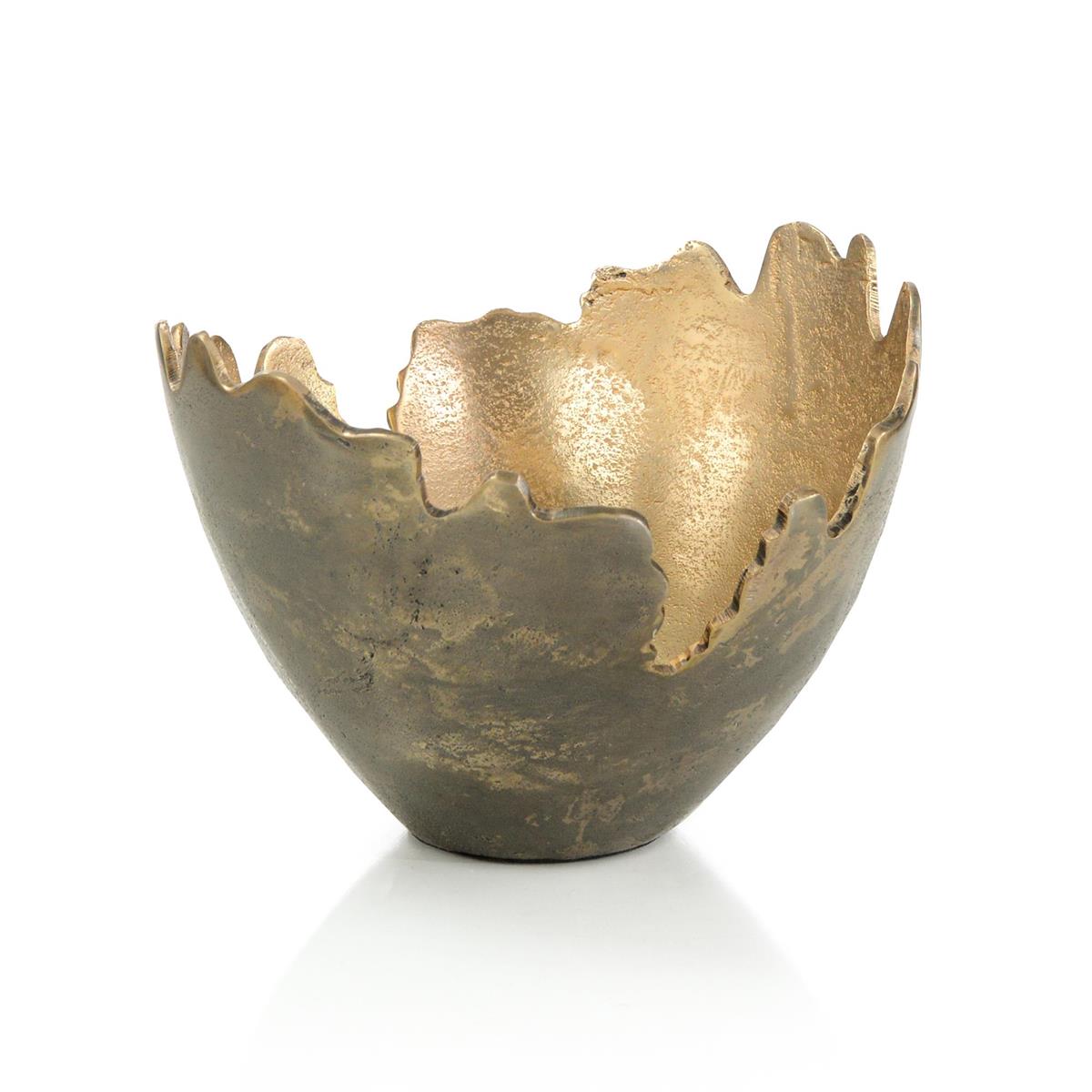 Matterport Aluminum Gold Bowl – Art by John Richard | Sutter & Vale
