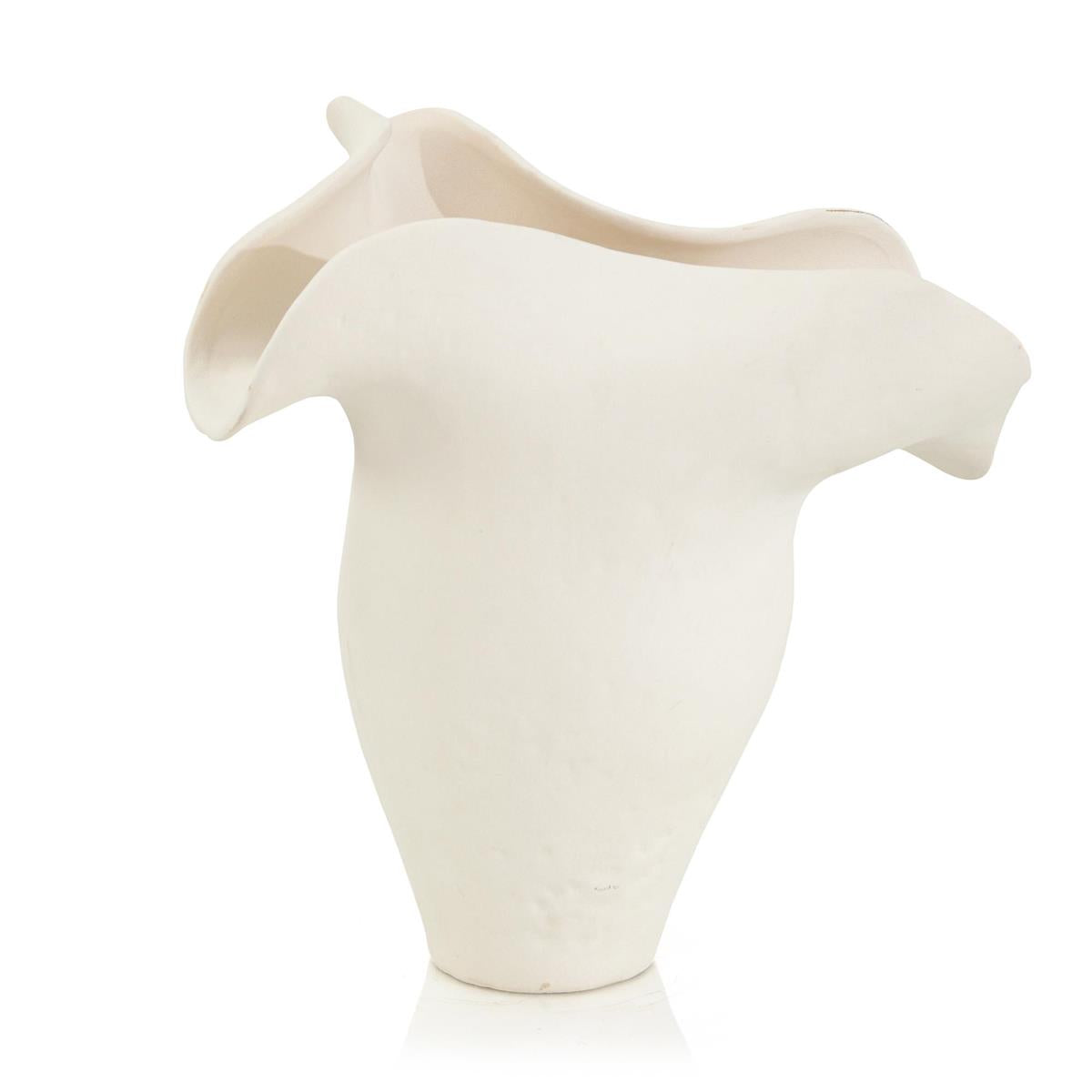 Chantilly White Porcelain Vase II – Art by John Richard | Sutter & Vale