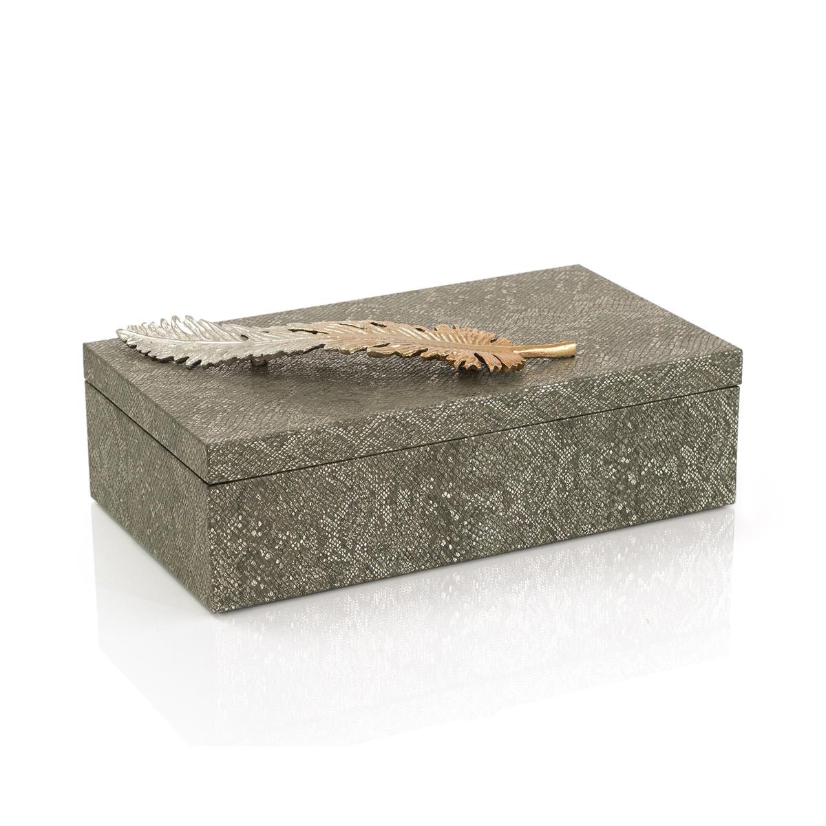 Feathered Vegan Snakeskin Box – Art by John Richard | Sutter & Vale