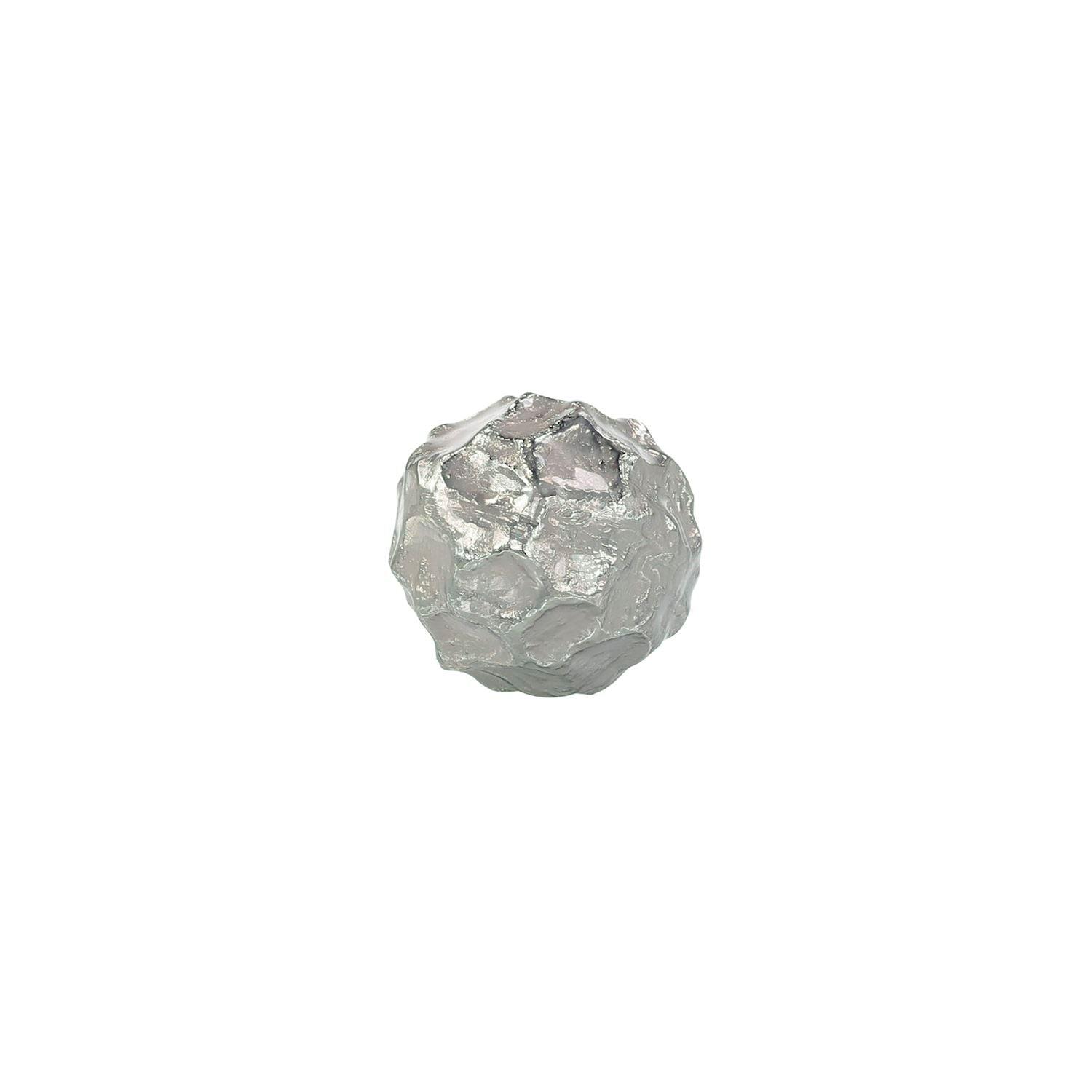 Textural Orb, Silver – Art by John Richard | Sutter & Vale
