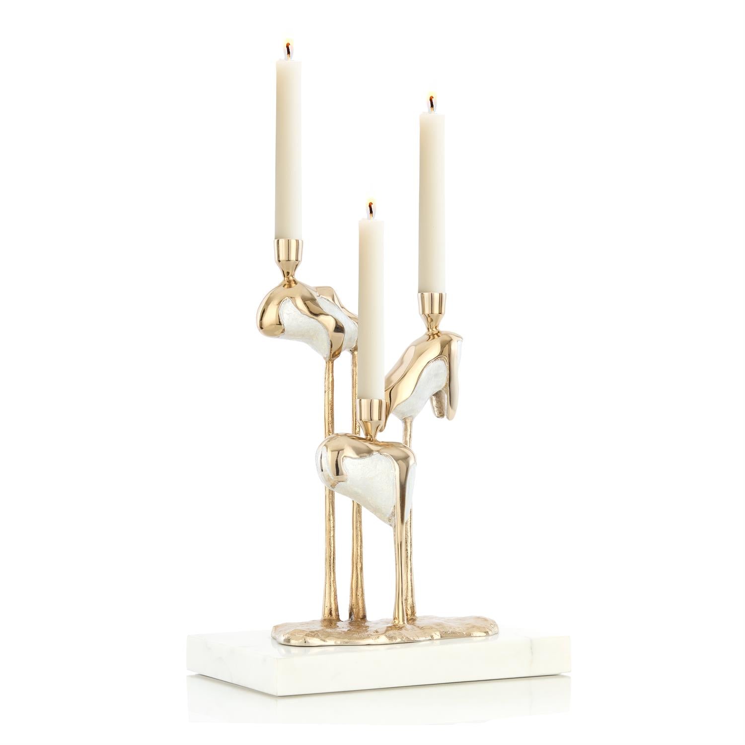 Molten Cascade Candleholders