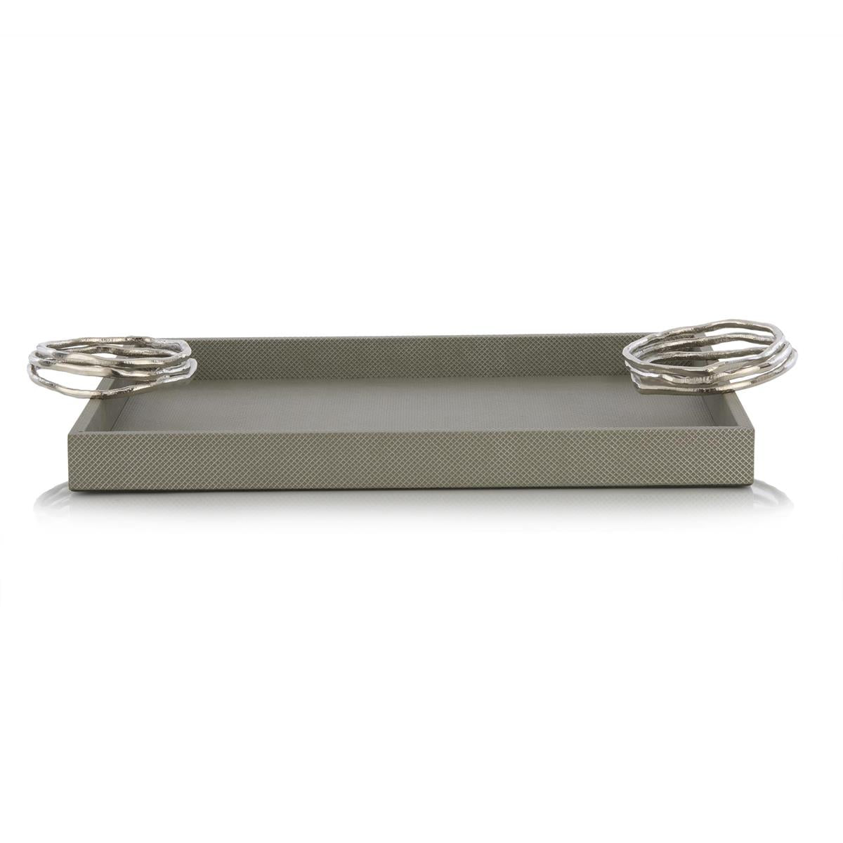 Silver Coil Tray – Art by John Richard | Sutter & Vale