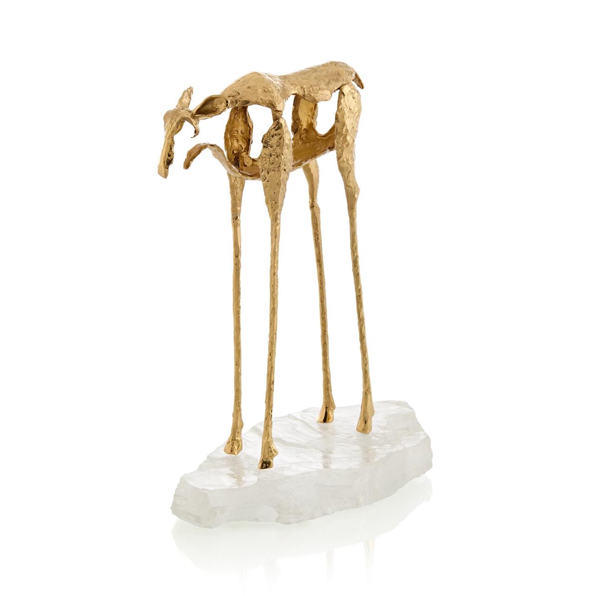 Abstract Moose Sculpture on Selenite II – Art by John Richard | Sutter & Vale