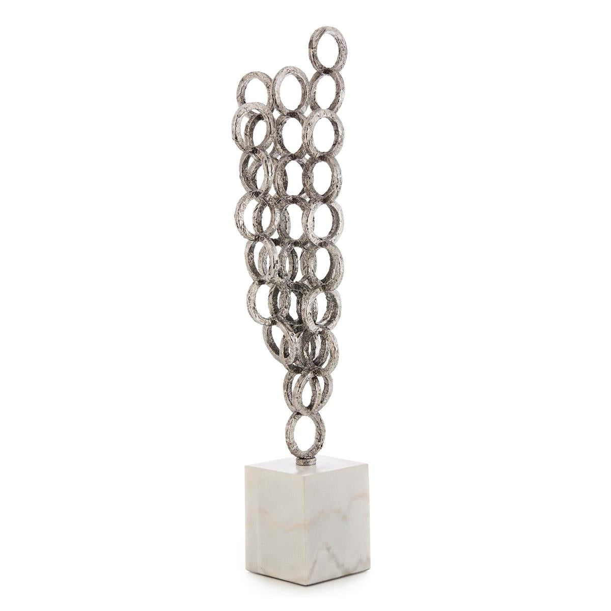 Iron Chain Sculpture on Marble by John Richard | Sutter & Vale