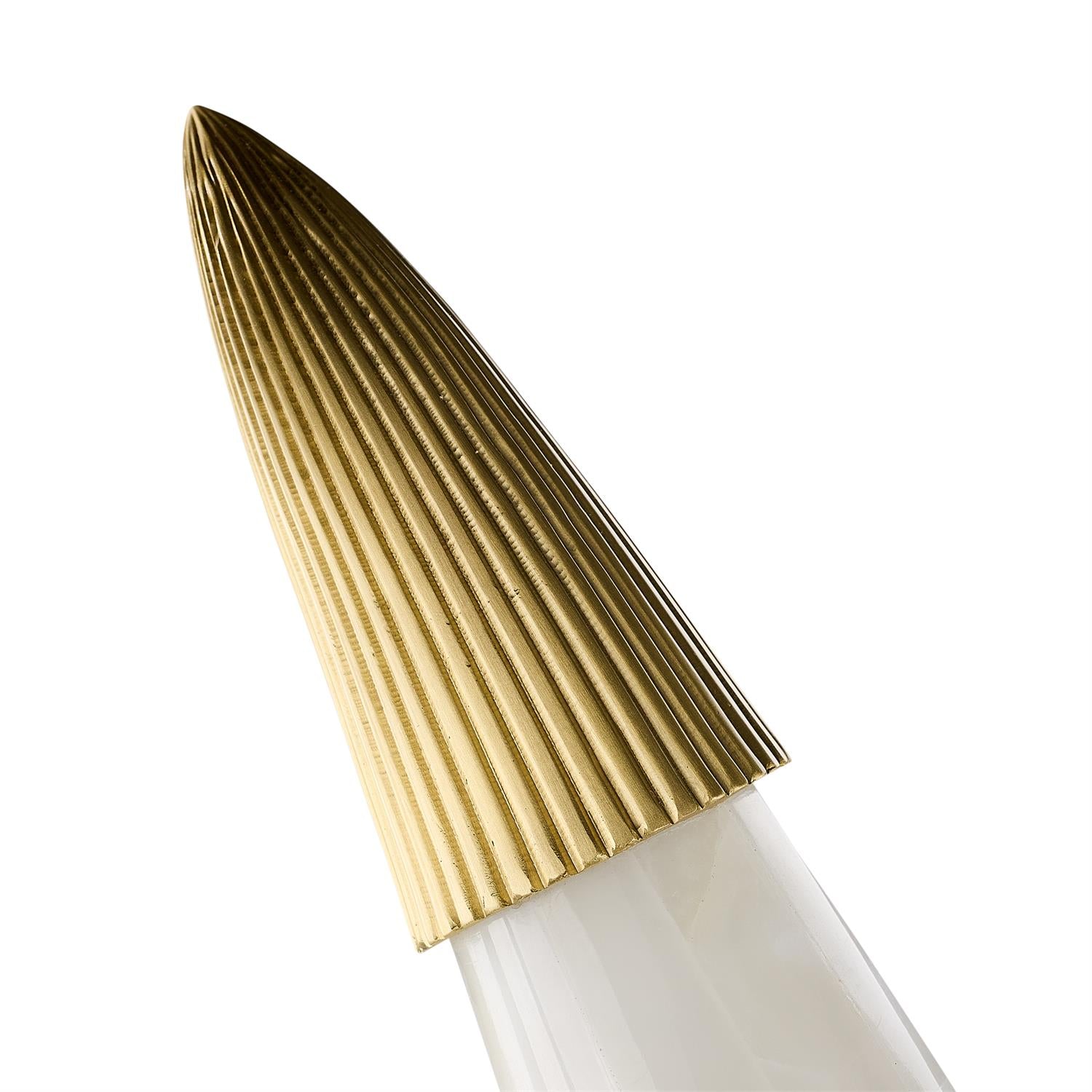 Jade Tusk Sculpture on Marble