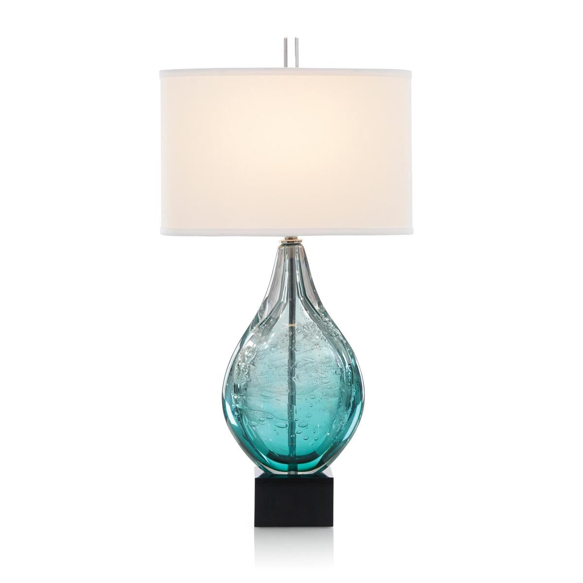 Light Azure Art Glass Table Lamp – Table Lamps by John Richard | Sutter & Vale