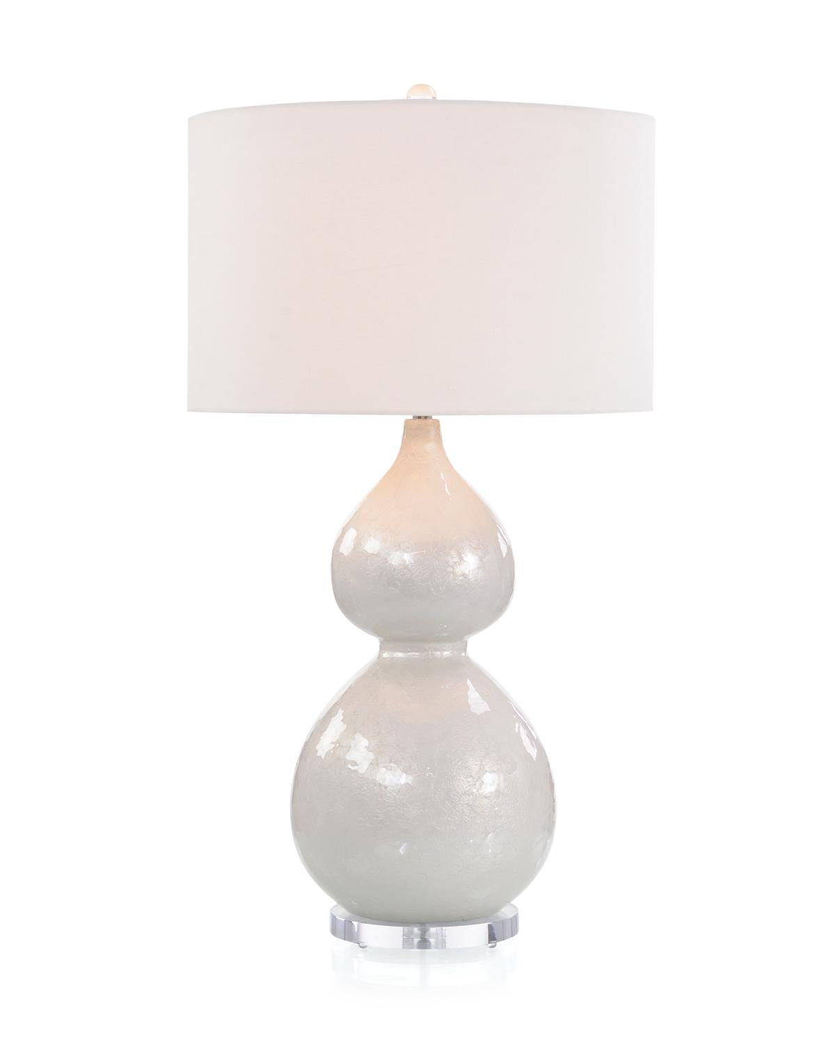 Pearlized White Table Lamp