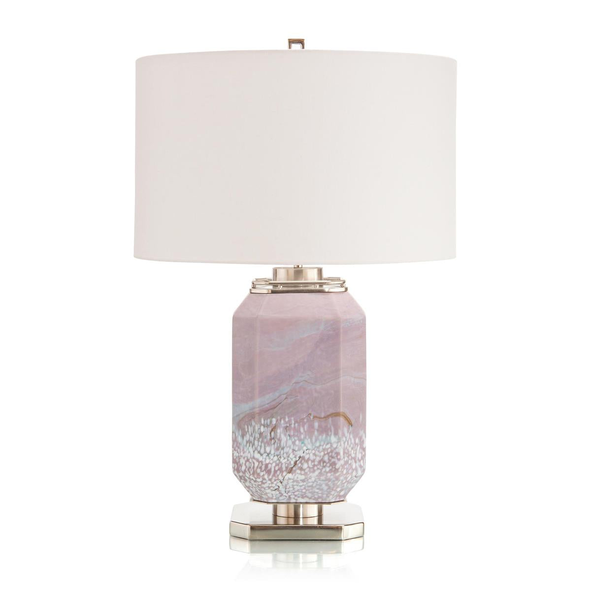 Marbled Mauve Table Lamp – Table Lamps by John Richard | Sutter & Vale