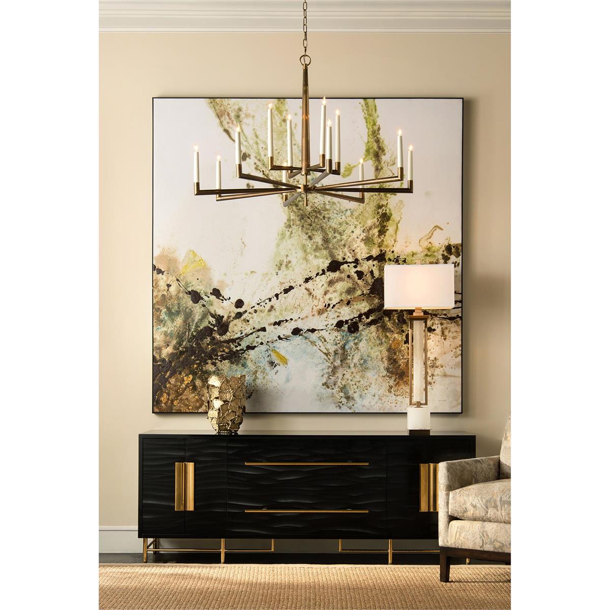 Coffee Bronze and White Alabaster Buffet Lamp – Table Lamps by John Richard | Sutter & Vale