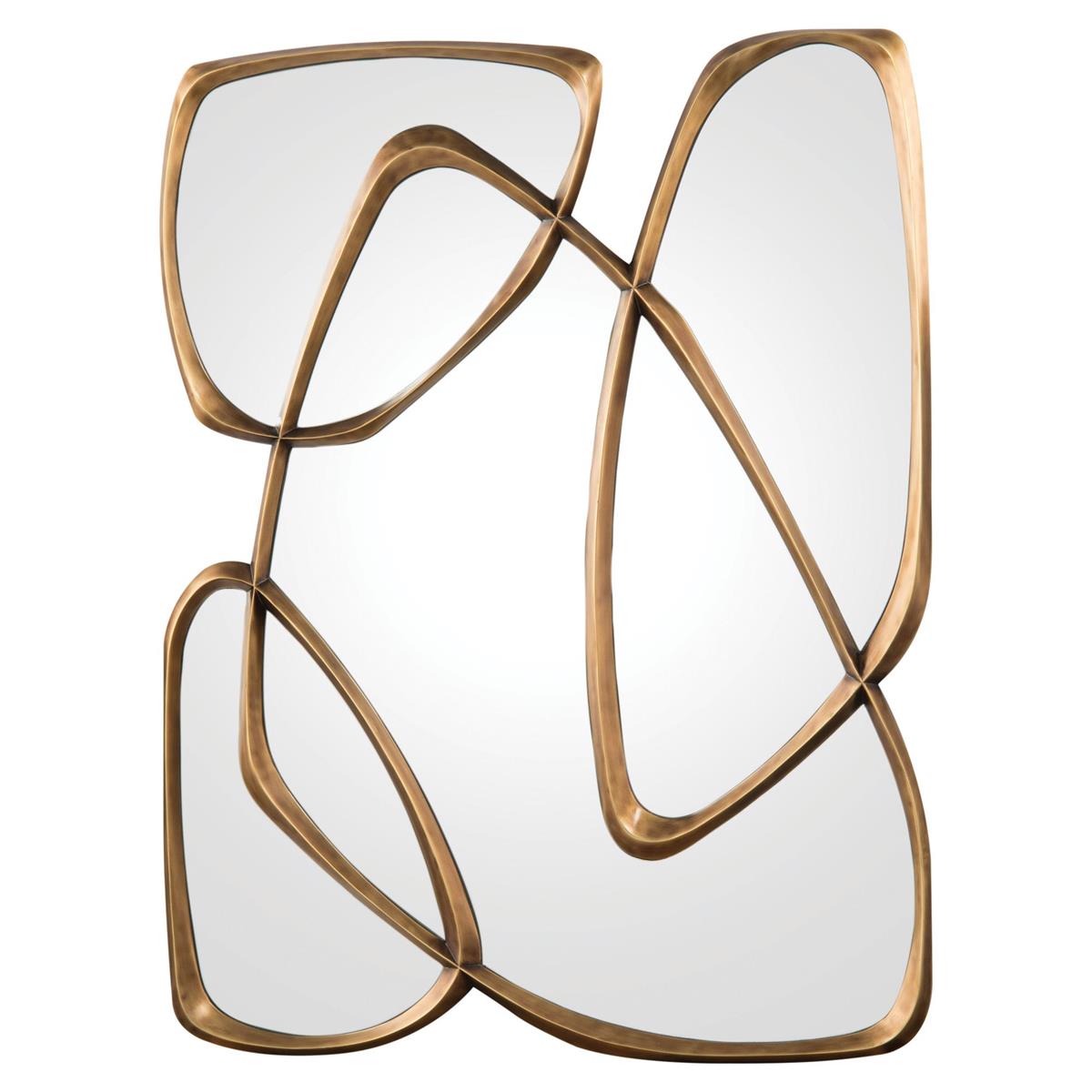 Zeta Mirror, Mayan Bronze – Mirrors by John Richard | Sutter & Vale