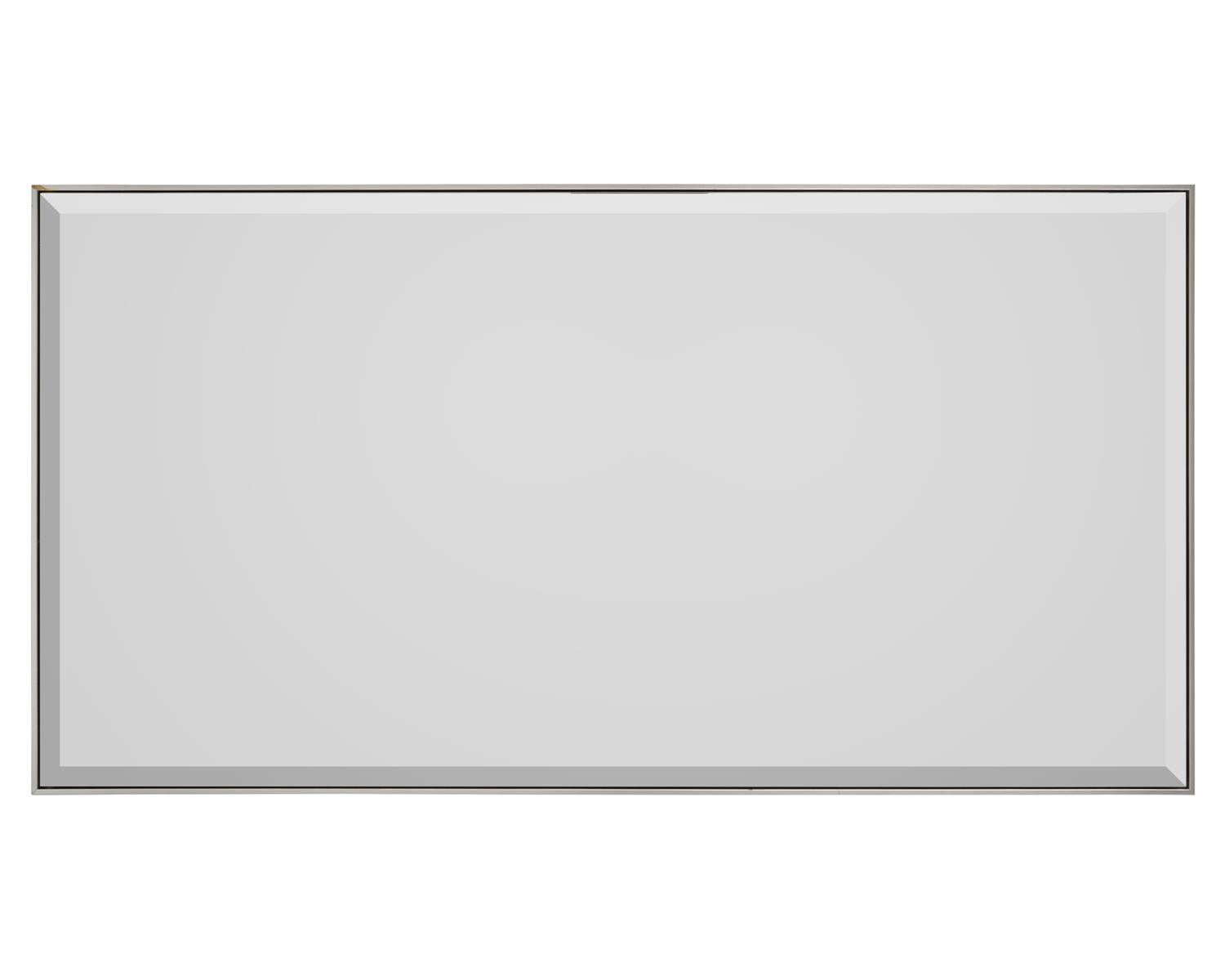 Silver Floater Frame With Bevel Mirror