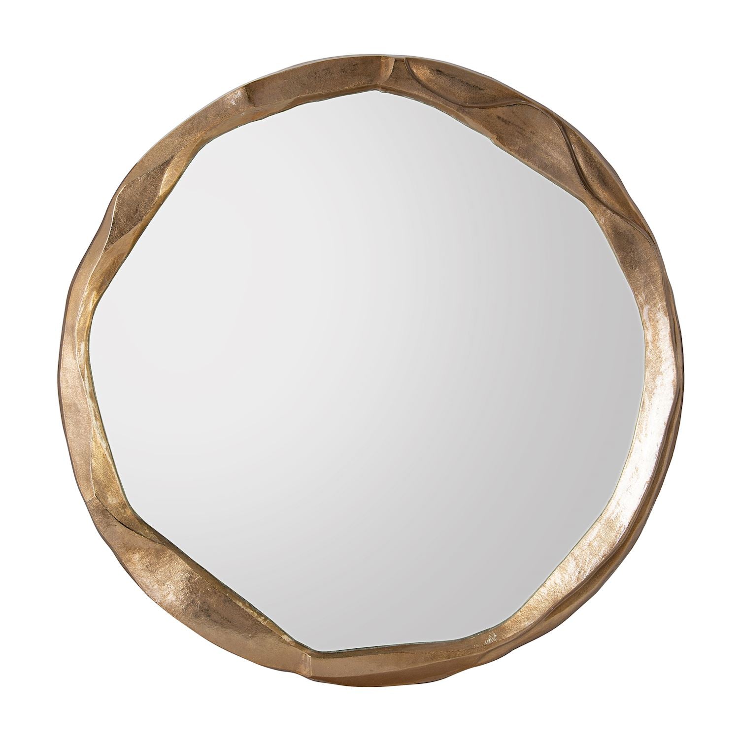 Round Ruga Mirror, Large Gold – Mirrors by John Richard | Sutter & Vale