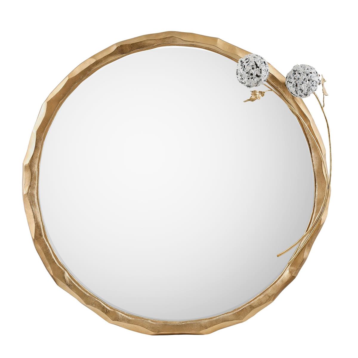 Hydrangea Mirror, Brass – Mirrors by John Richard | Sutter & Vale