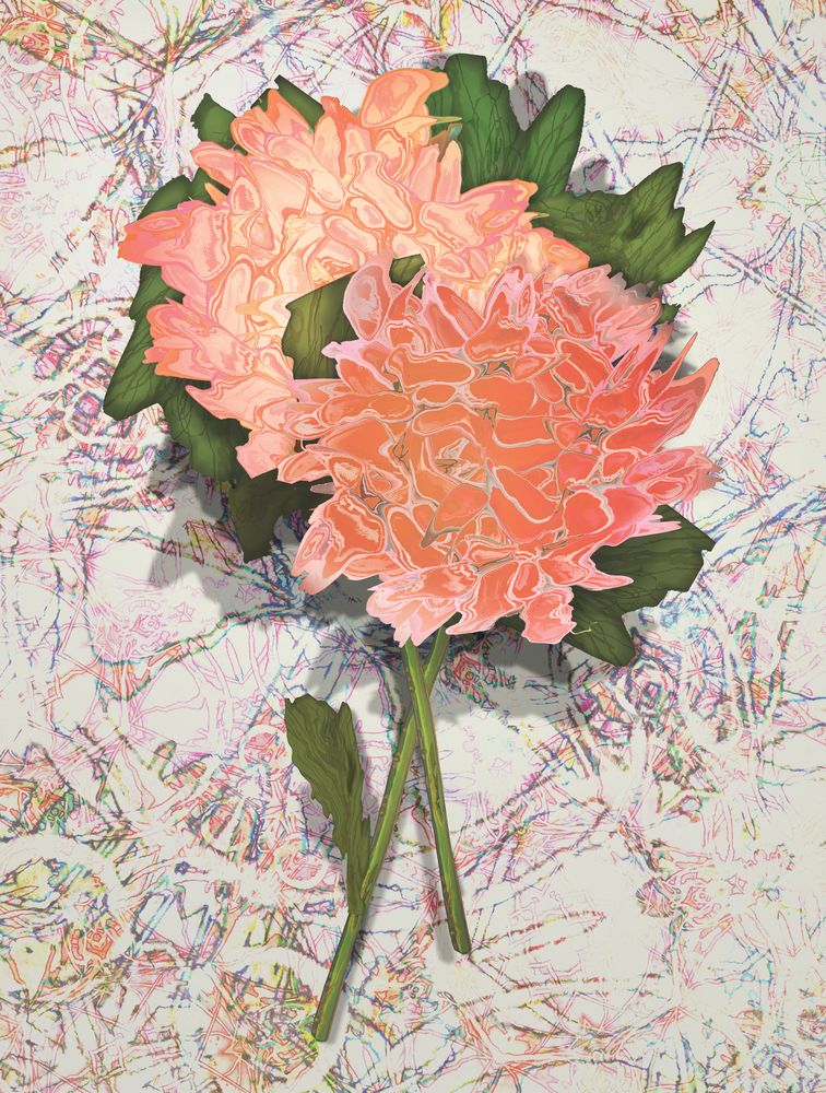 Analogous Dahlias 3 artwork
