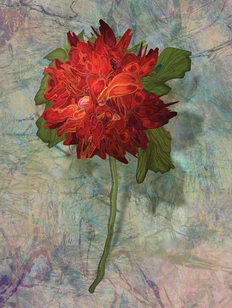 Analogous Dahlias 6 artwork