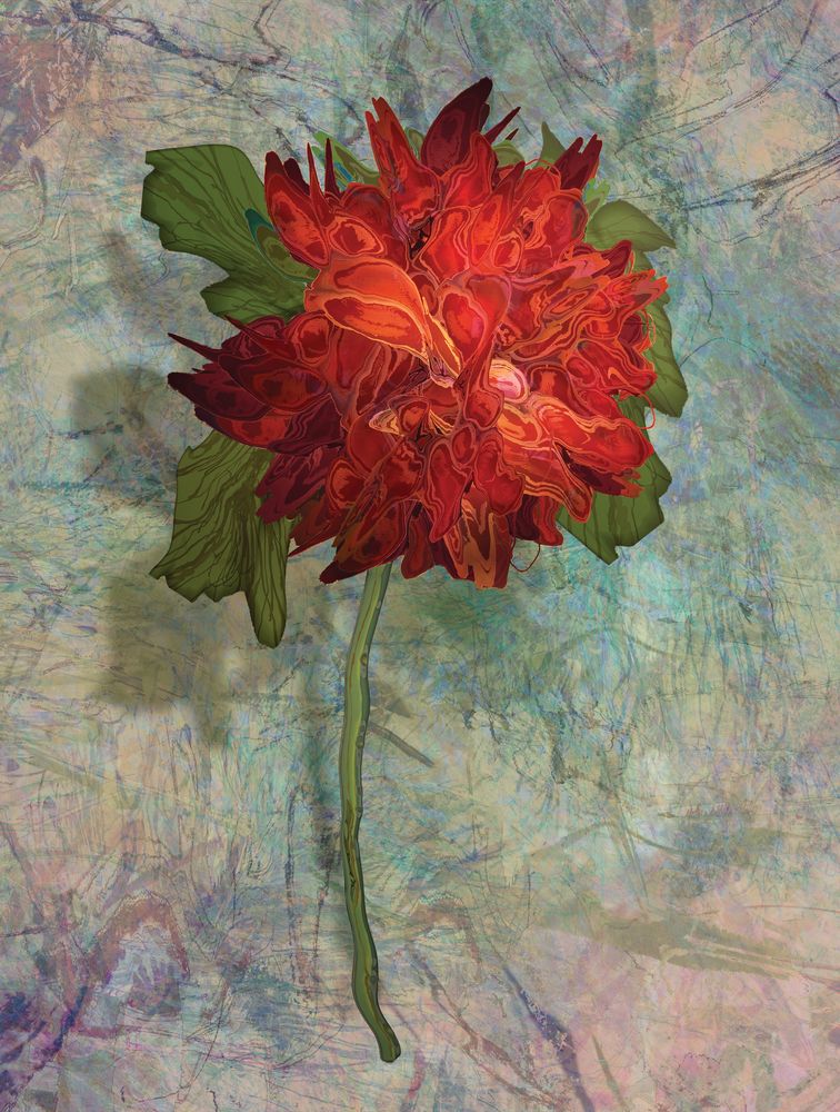 Analogous Dahlias 8 artwork