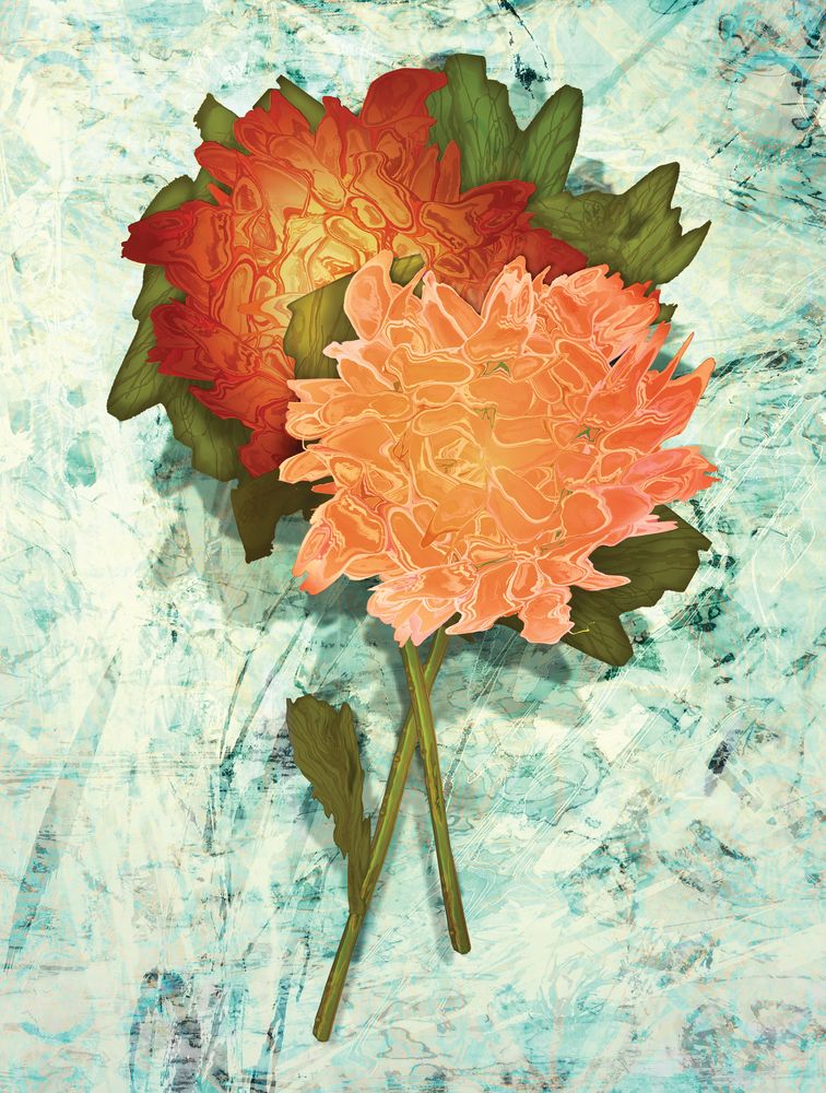 Analogous Dahlias 9 artwork