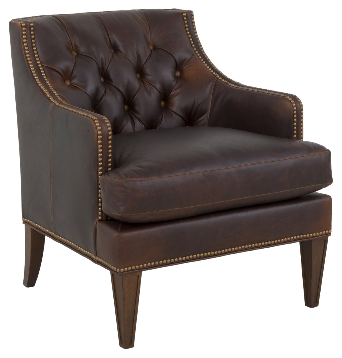 Fischer Island Leather Lounge Chair (L-1005-01) - Fairfield Chair
