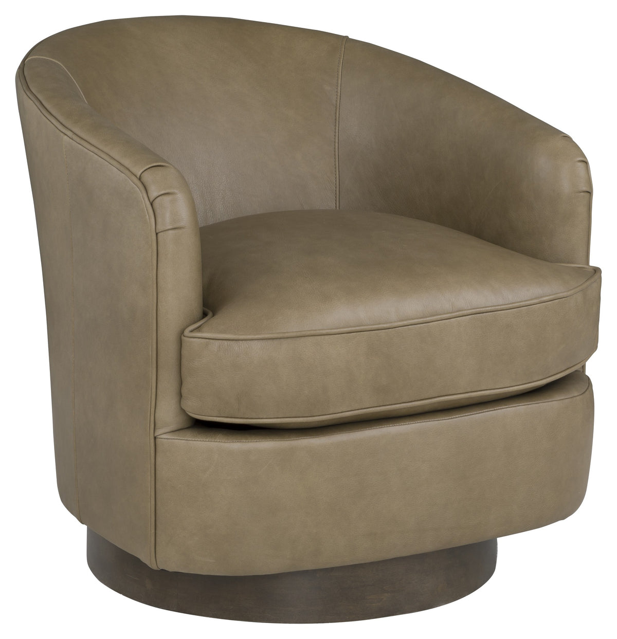 Tipsy Leather Swivel Chair (L-1138-31) - Fairfield Chair