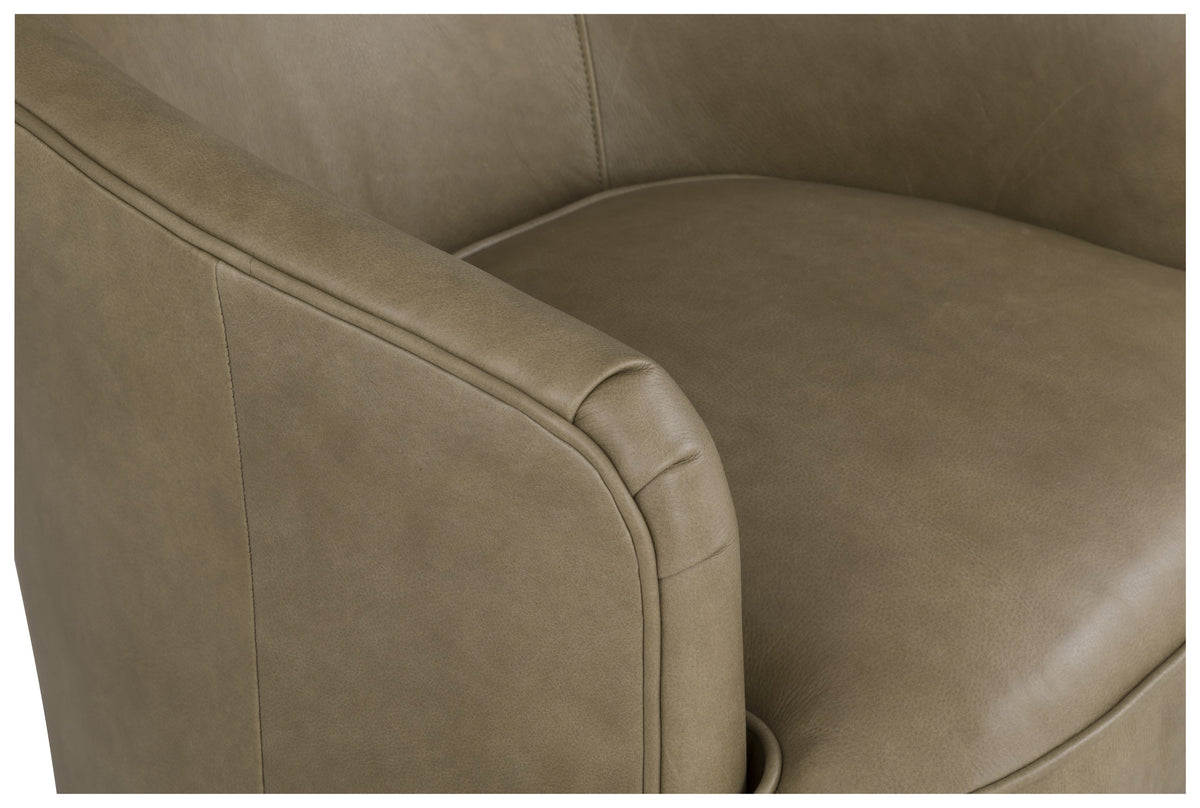 Tipsy Leather Swivel Chair (L-1138-31) - Fairfield Chair