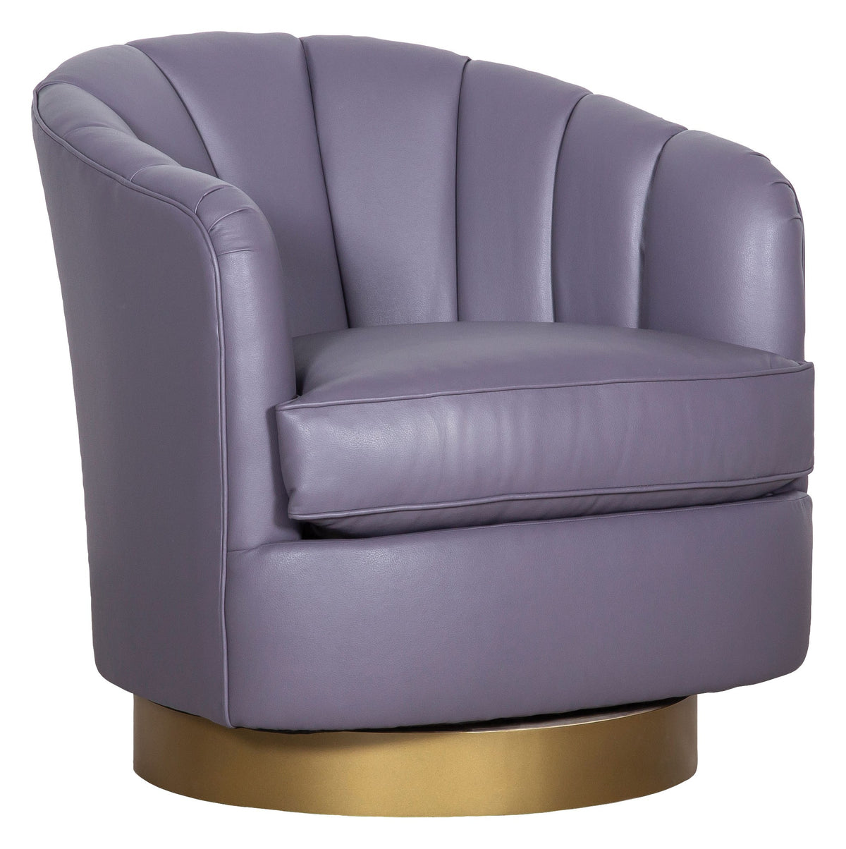 Tipsy Leather Swivel Chair (L-1139-31-7) - Fairfield Chair