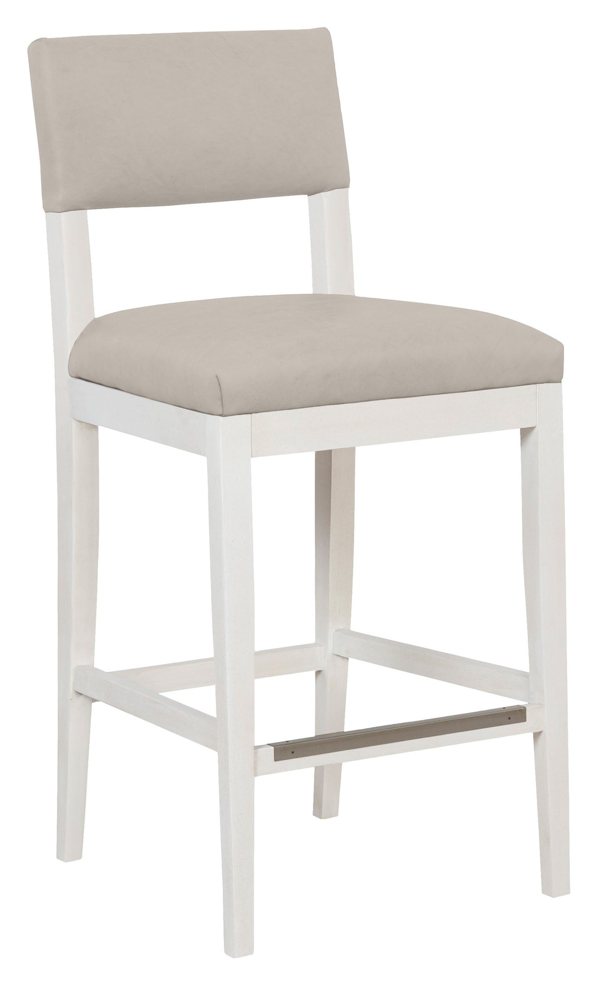 Silas Leather Armless Bar Stool (L-1300-07-L) - Fairfield Chair