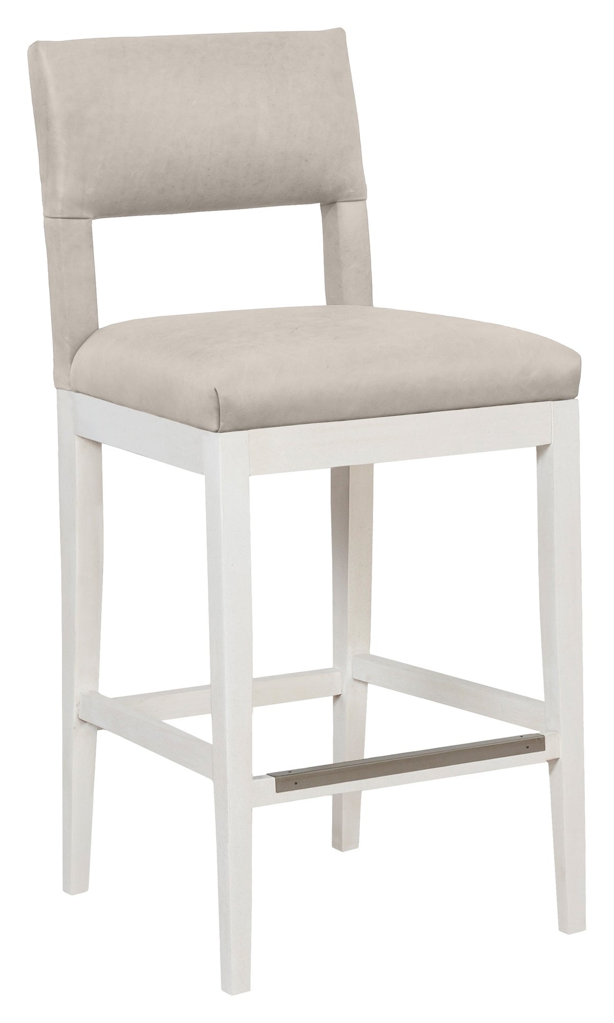 Arie Leather Armless Bar Stool (L-1302-07-L) - Fairfield Chair