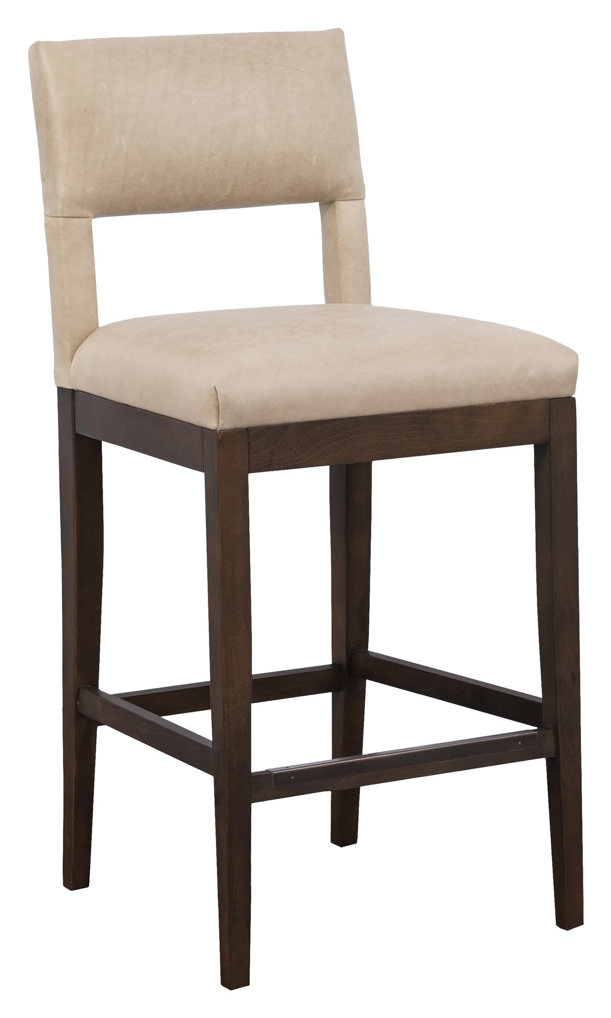 Arie Leather Armless Bar Stool (L-1302-07-T) - Fairfield Chair