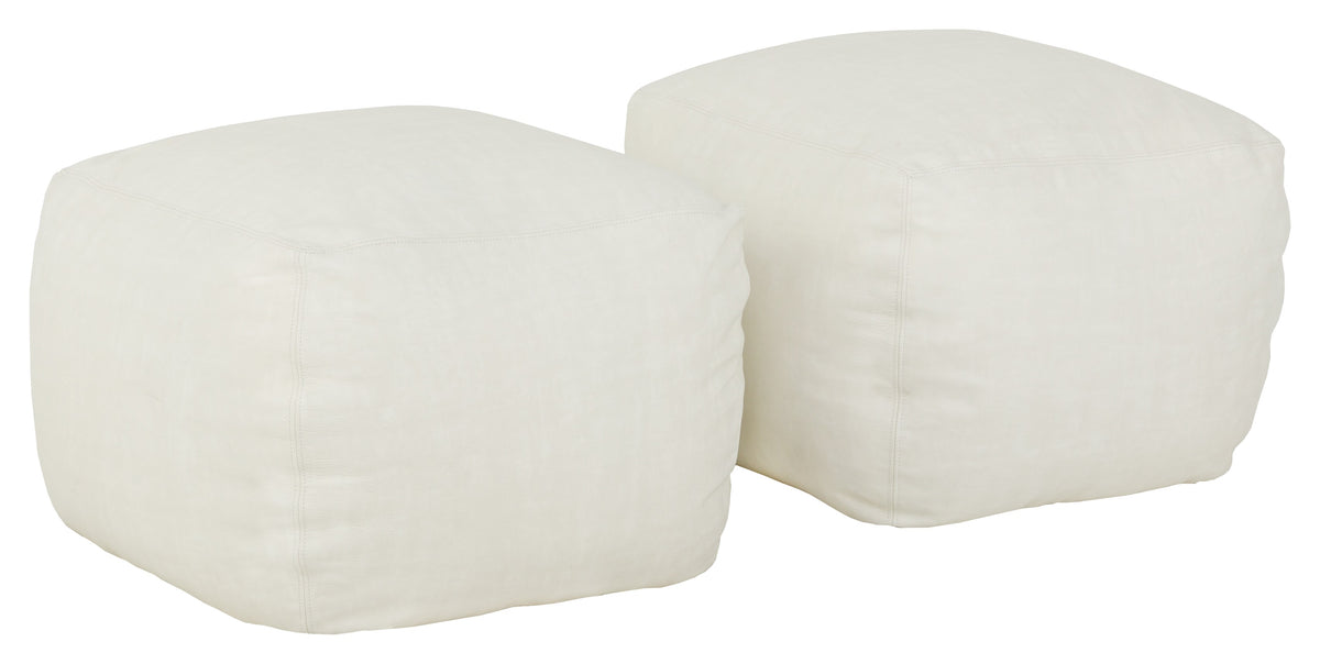 Ressler Leather Ottoman (L-1520-20) - Fairfield Chair