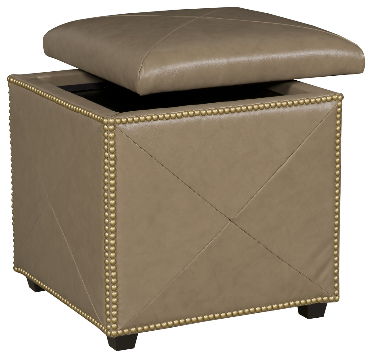 Ambry Leather Storage Ottoman (L-1572-22) - Fairfield Chair