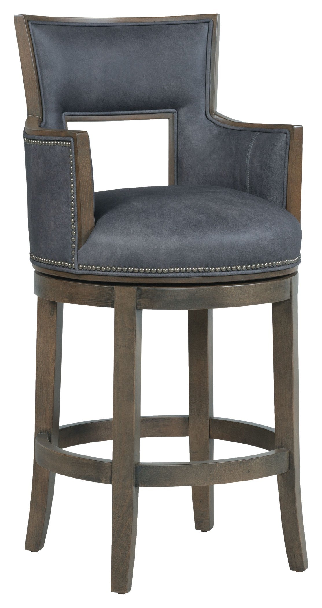Sidecar Leather Bar Stool (L-2003-06) - Fairfield Chair