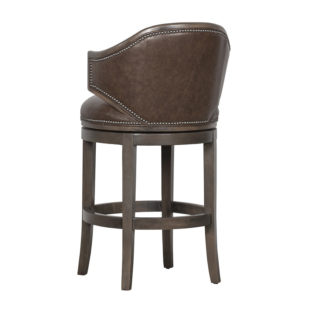 Gimlet Leather Bar Stool (L-2004-06) - Fairfield Chair