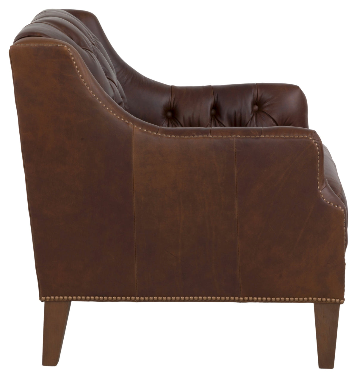 Knickerbocker Leather Tufted Lounge Chair (L-2752-01) - Fairfield Chair