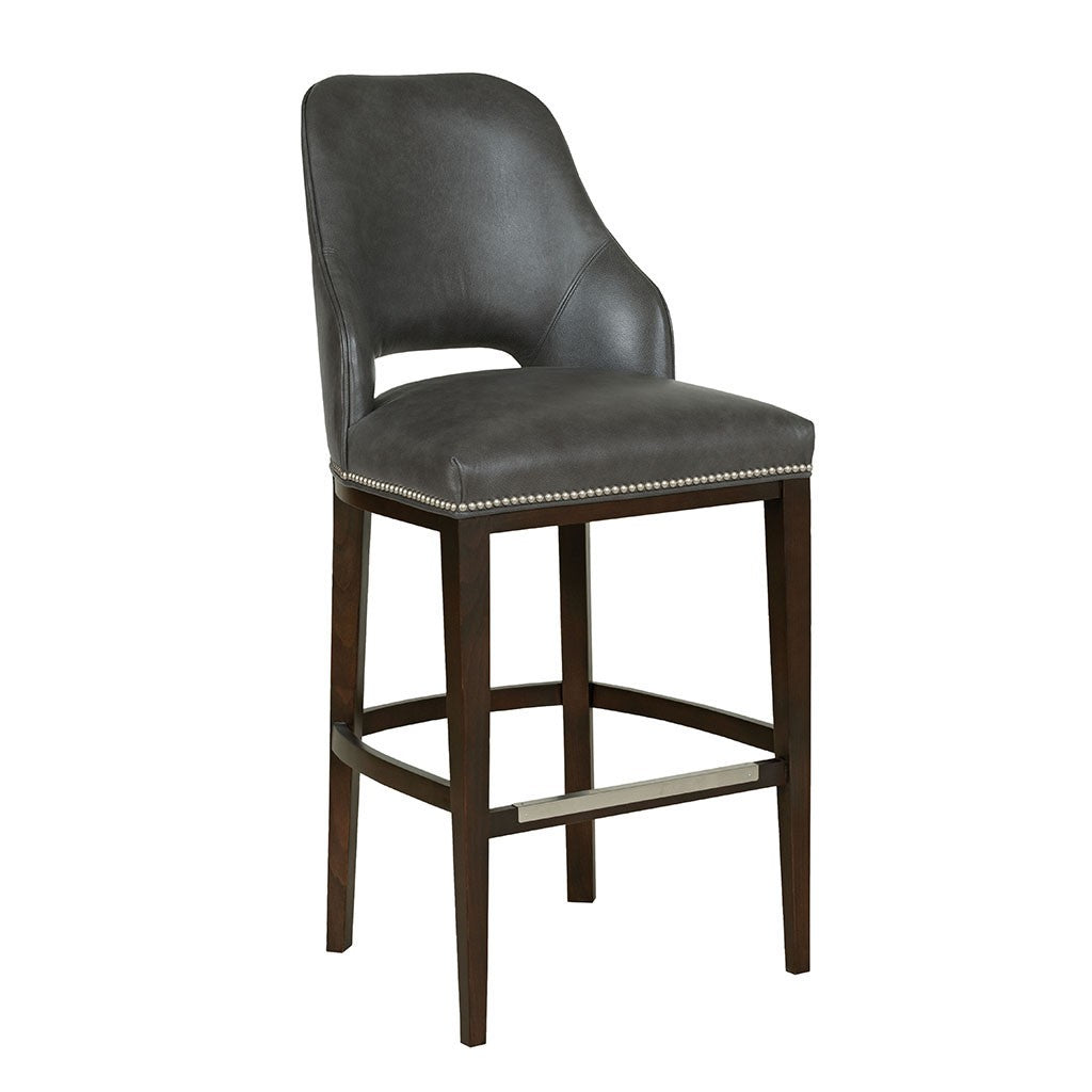 Darien Leather Bar Stool (L-5026-07) - Fairfield Chair