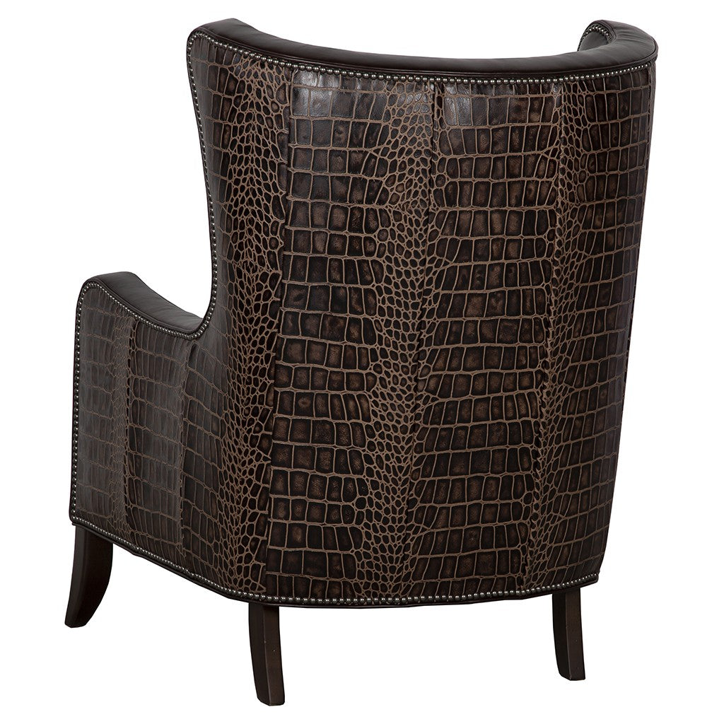 Constantine Leather Wing Chair (L-5111-01) - Fairfield Chair