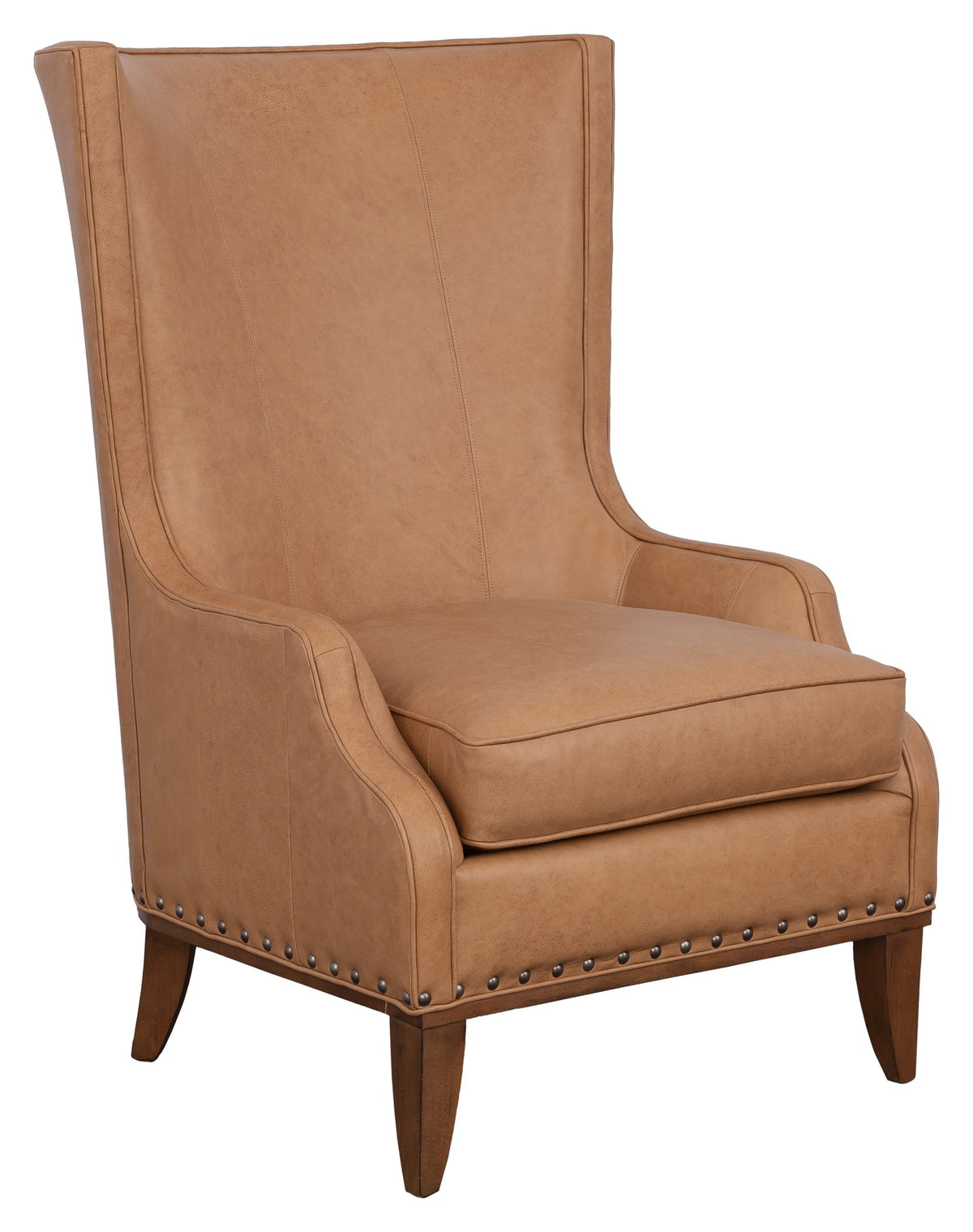 Downing Leather Wing Chair (L-5178-01) - Fairfield Chair