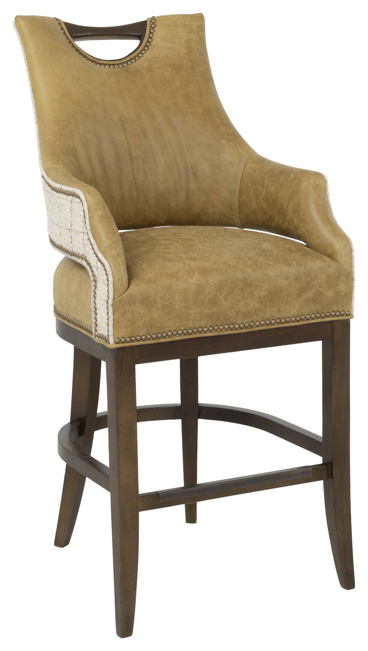 Webster Leather Bar Stool (L-6097-06) - Fairfield Chair