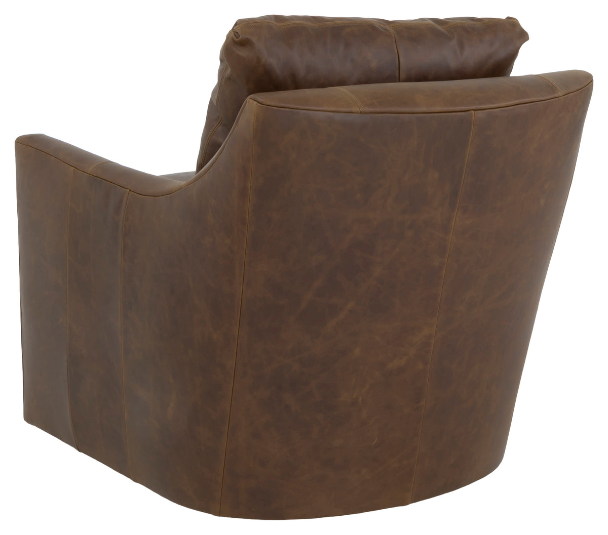 Teddi Leather Swivel Chair (L-6348-31) - Fairfield Chair