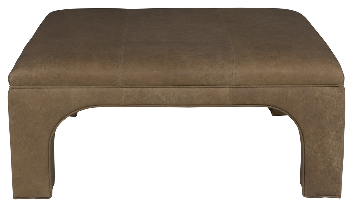 Gladstone Leather Square Cocktail Ottoman (L-6349-20) - Fairfield Chair