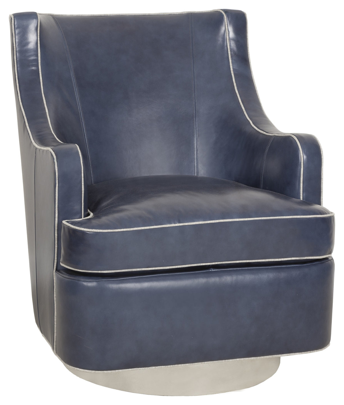 Trident Leather Swivel Chair (L-6409-31-2) - Fairfield Chair