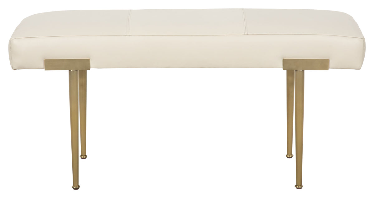 Laurel Leather Bench (L-6651-10-6) - Fairfield Chair