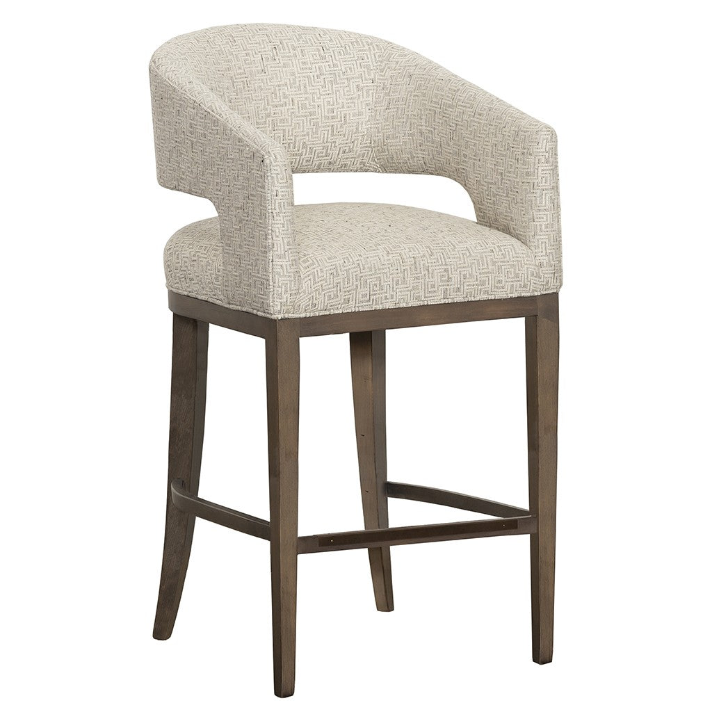 Cleo Leather Bar Stool (L-8854-06) - Fairfield Chair