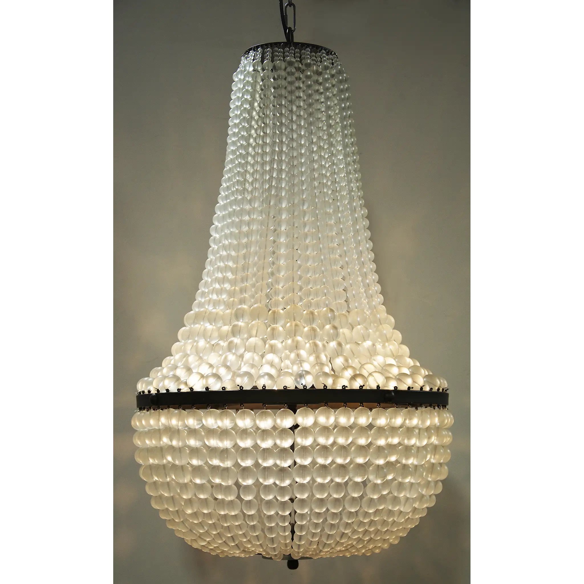 Mist Chandelier, Black Iron