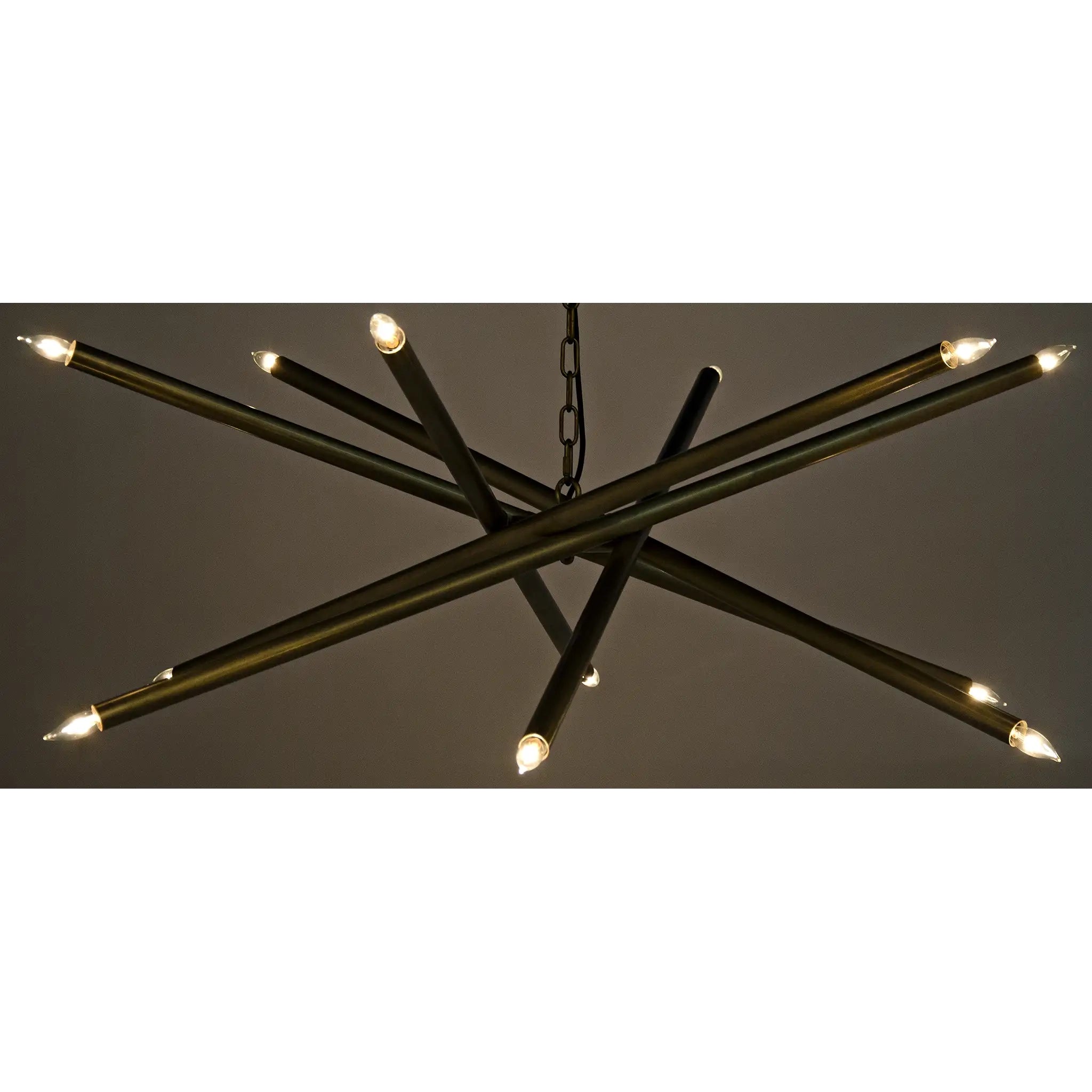 Ikram Chandelier, Metal with Brass Finish