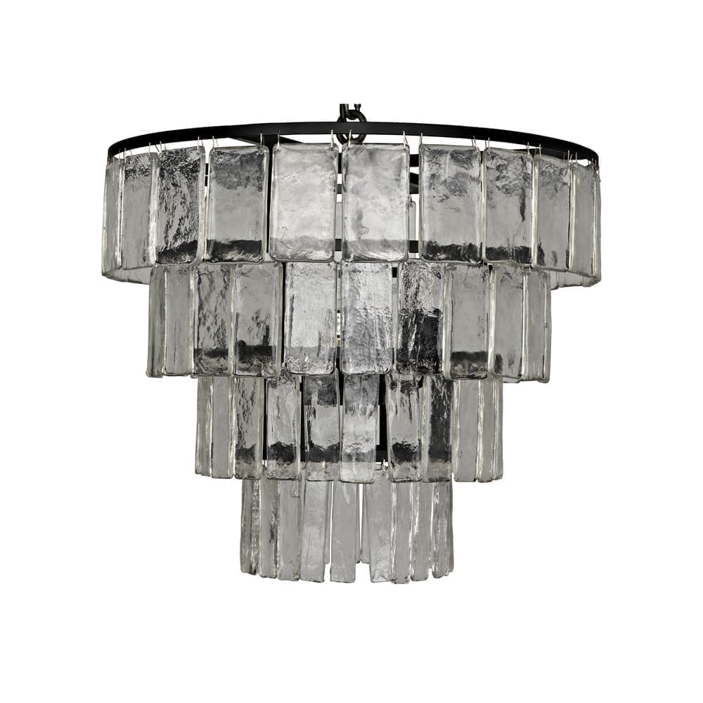 Carnegie Chandelier, Medium, Black Iron