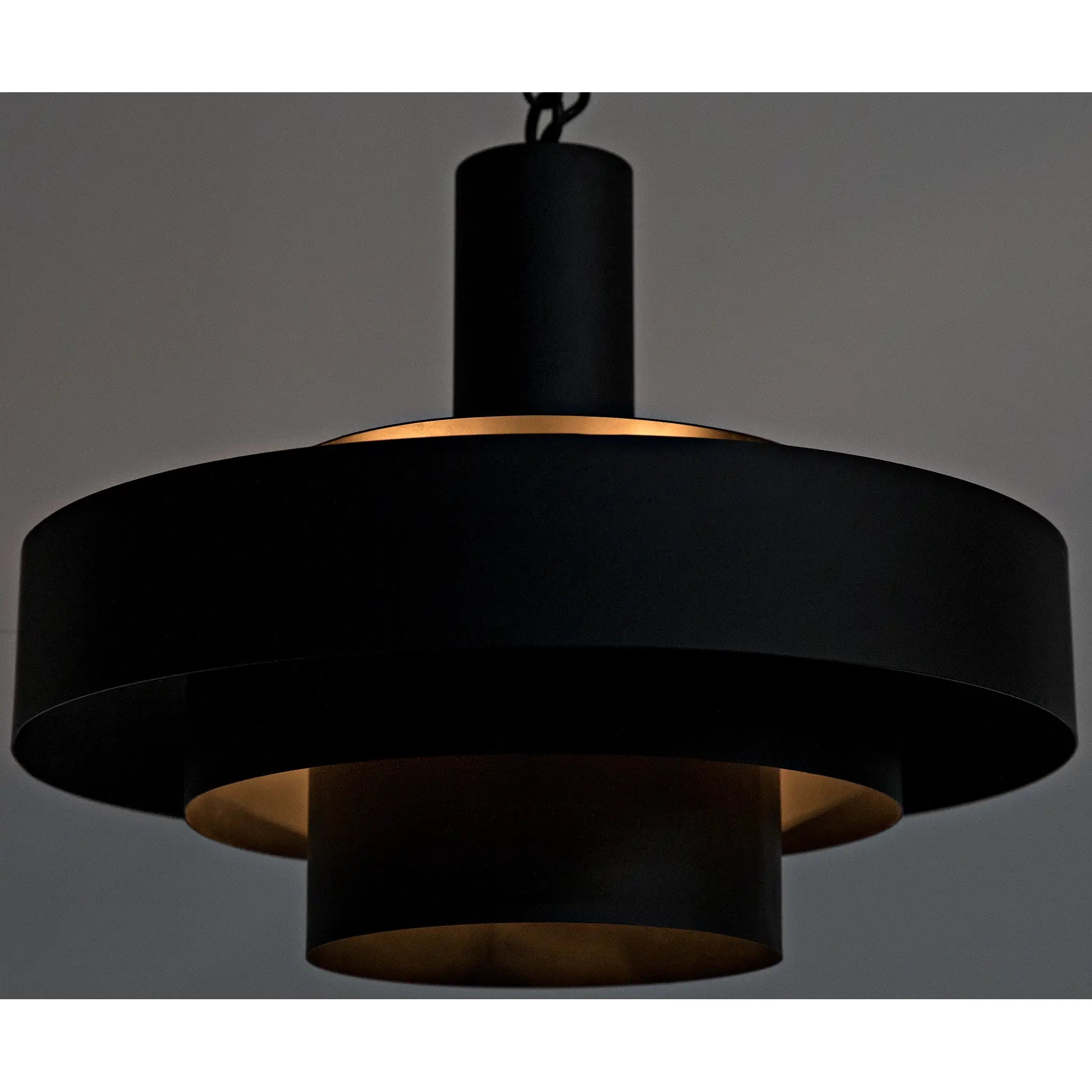 Parlor Pendant, Black Iron