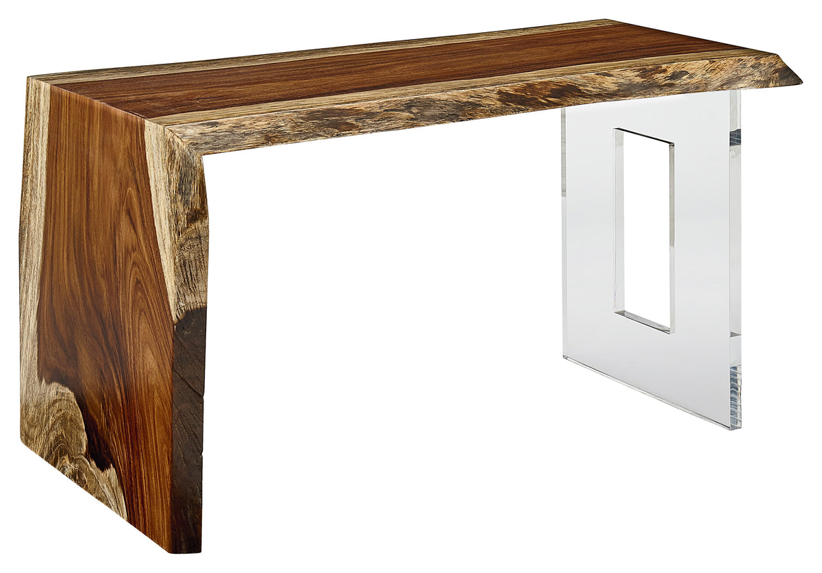 Natural Guanacaste 54" Waterfall Desk (LE54-WD) - Fairfield Chair