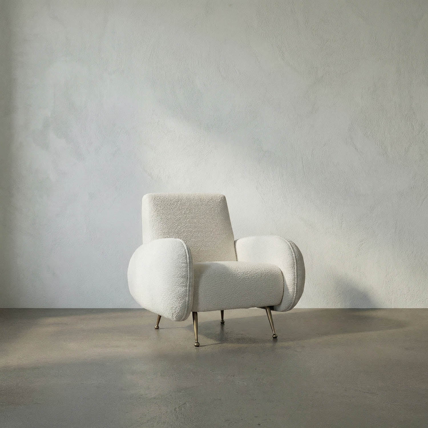 Hera Chair, Boucle Fabric by Noir