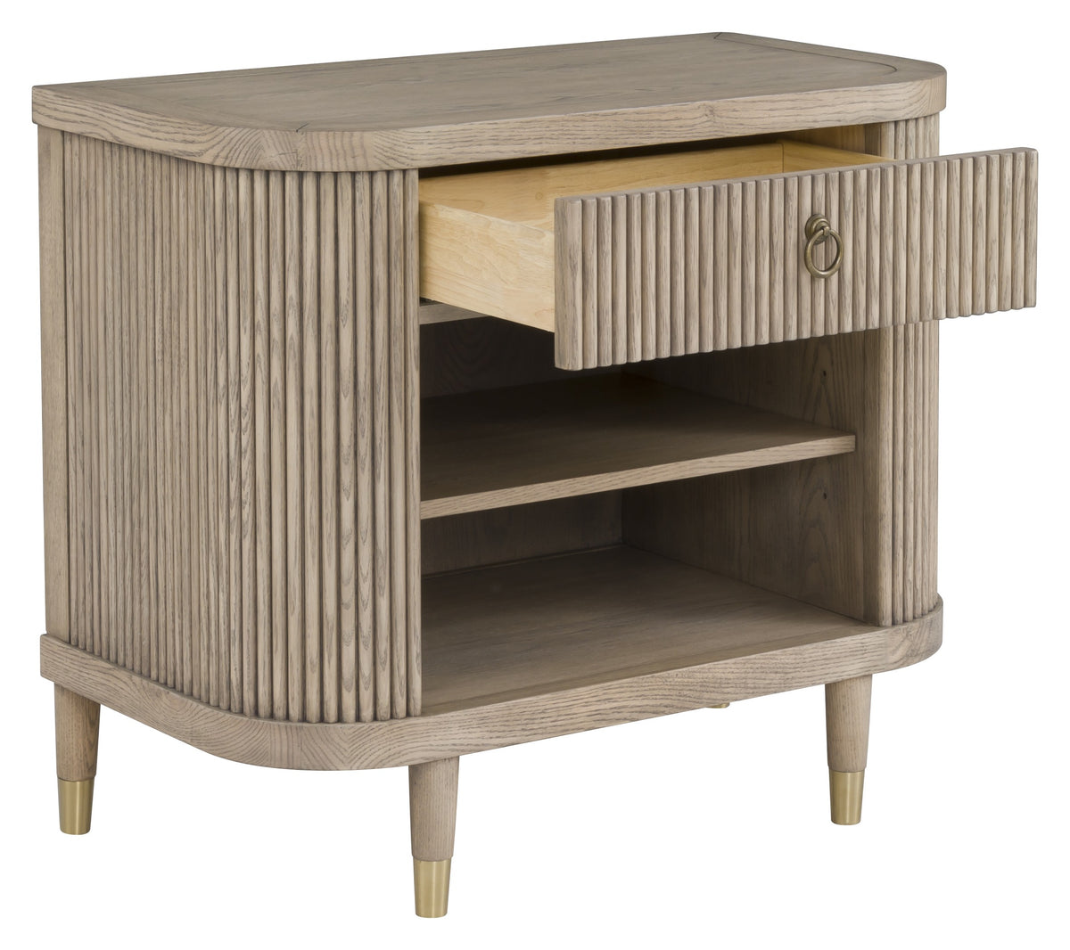One Drawer Demilune Nightstand (M030-SN) - Fairfield Chair