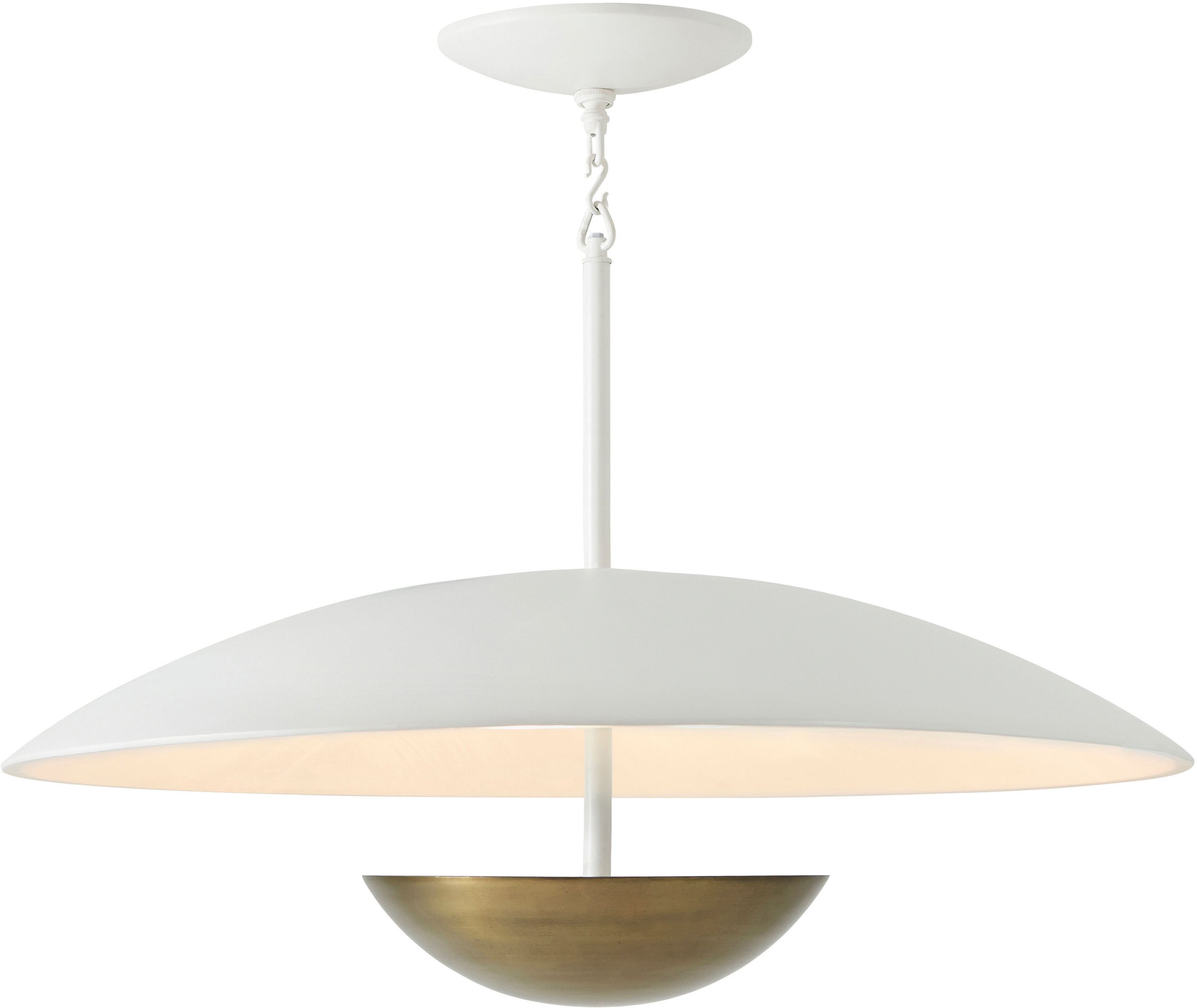 Floyd Pendant Light in Composite, Steel - Theodore Alexander